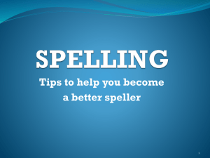 spelling