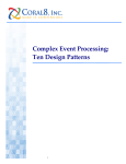 Complex Event Processing: Ten Design Patterns
