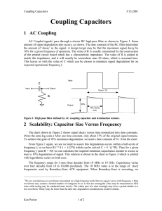 Coupling Capacitors (Updated 5-15