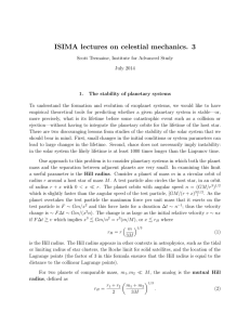 ISIMA lectures on celestial mechanics. 3