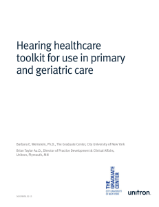 Hearing Healthcare Toolkit