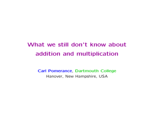 What we still don`t know about addition and multiplication