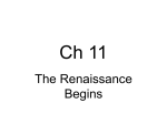 CH 11 - 1 Renaissance