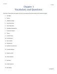 Chenoweth Sociology Chapter 1 Vocabulary and Questions