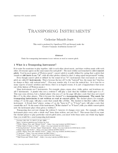 Transposing Instruments