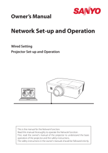 Owner`s Manual Network Set