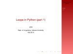 Loops in Python (part 1)