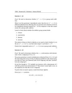 103B - Homework 1 Solutions - Roman Kitsela Exercise 1. Q6 Proof