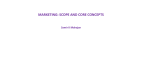 marketing: scope and core concepts