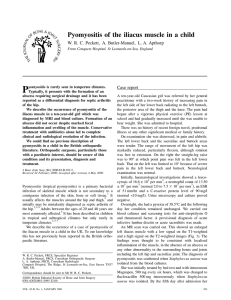 Pyomyositis of the iliacus muscle in a child