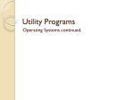 Utility Programs - UNLV Computer Science Research Directory