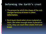 Deforming the Earth*s crust
