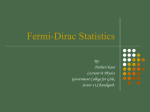 Fermi-Dirac Statistics