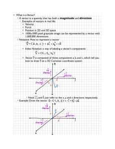 A vector is a quantity that has both a