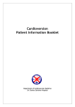 Cardioversion Patient Information Booklet