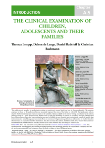 the clinical examination of children, adolescents and their