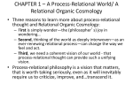 CHAPTER 1 * A Process-Relational World/ A Relational Organic