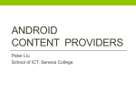 Android UI Develop and Design - Seneca ICT