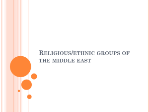 Religious/ethnic groups of the middle east