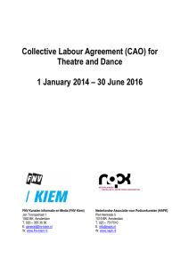 Collective Labour Agreement (CAO) for Theatre and Dance