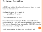 print(loopCounter) Python