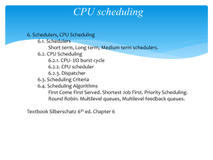 CPU scheduler