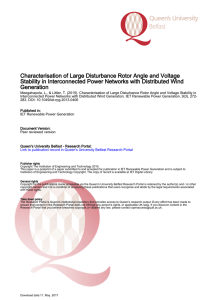 Characterisation of Large Disturbance Rotor Angle and