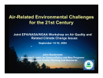 Air-Related Environmental Challenges for the
