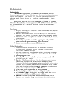 GI—Gastroenteritis