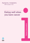 Eating well when you have cancer