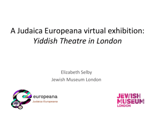 Yiddish Theatre in London