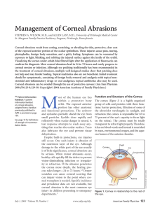 Management of Corneal Abrasions