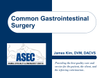 Common Gastrointestinal Surgery