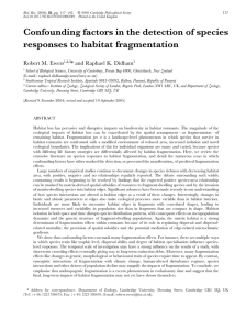 Confounding factors in the detection of species responses to habitat