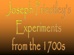 Joseph Priestley`s Candle-Burning Experiment