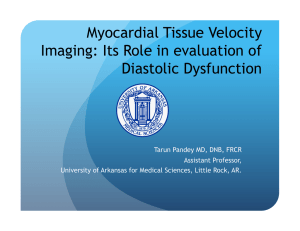 Myocardial Tissue Velocity Imaging