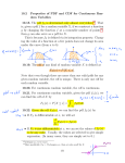 10.2 Properties of PDF and CDF for Continuous Ran