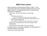IEEE Press Liaison - University of Hawaii