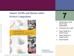 import tariffs - Macmillan Learning