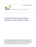 Cylindrical Battery Pack Design, Validation, and