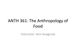 ANTH 361: The Anthropology of Food