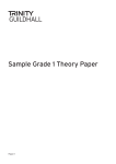 Sample Grade 1 Theory Paper