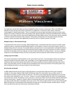 myths about the rabies vaccine • 100.6 kb