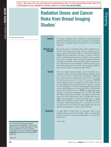Radiation risk from mammography - Hendrick