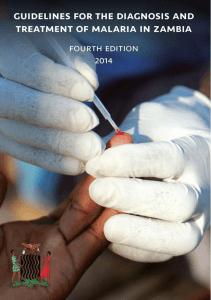 Guidelines for the Diagnosis and Treatment of Malaria in Zambia
