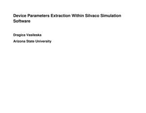 Device Parameters Extraction Within Silvaco Simulation Software