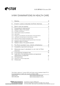 x-ray examinations in health care