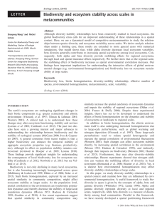 Biodiversity and ecosystem stability across scales in metacommunities