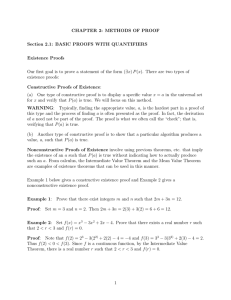 CHAPTER 2: METHODS OF PROOF Section 2.1: BASIC PROOFS