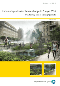 Urban adaptation to climate change in Europe 2016